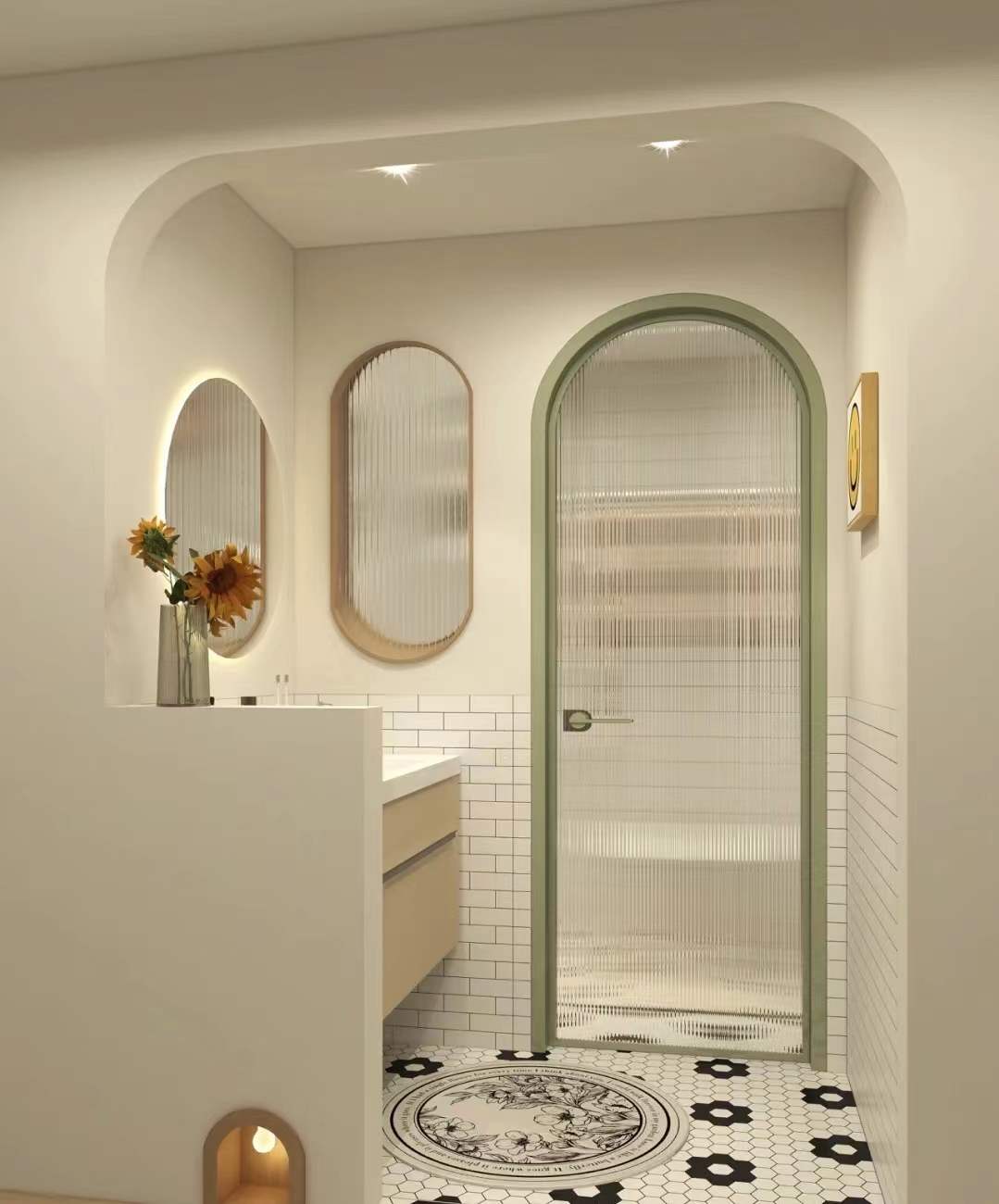 干湿分离 ▏小户型这样做,牛油果色系风好美好清新