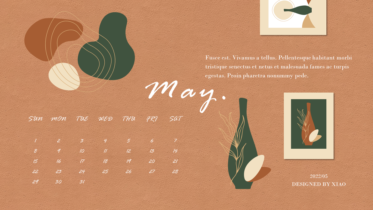 榮耀|『PPT模板』 2022年桌面日歷