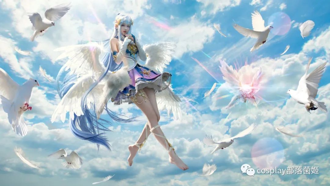 手机游戏|cos：启源手游萝莉女神加百列cos正片@雪霏