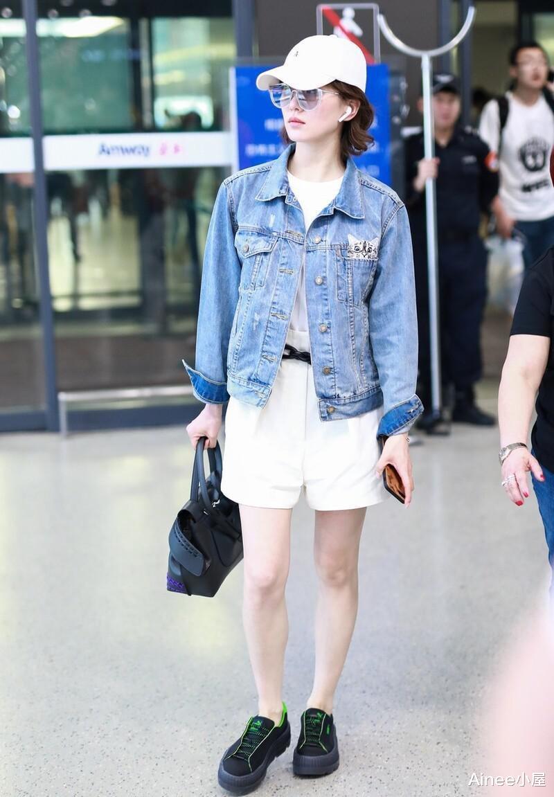 刘诗诗|刘诗诗有气质就任性，短裤穿得都和别人不一样，西裤裁半截挺个性