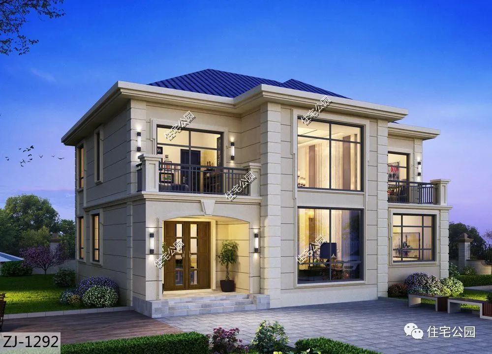 13×11.5m,一套二层欧式小宅