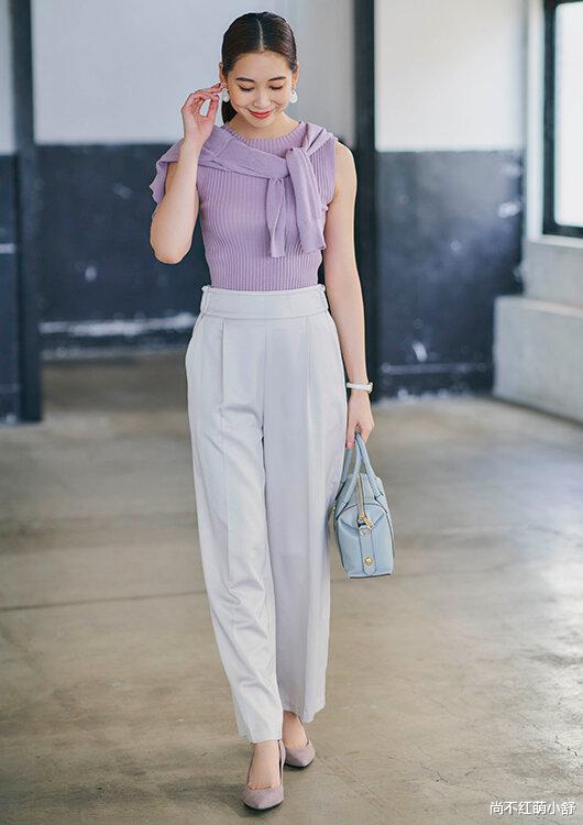 尚不红萌小舒|这才是30-40岁女人“显高裤装”的典范，瞧博主这2款，洋气又减龄