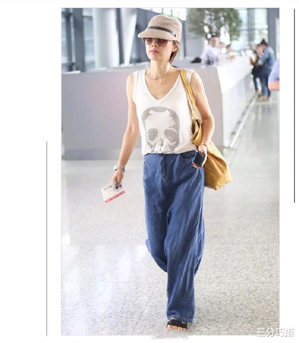 柳岩|柳岩真是任性，穿条“男人汗衫”就出门，这身材实在是太“招摇”