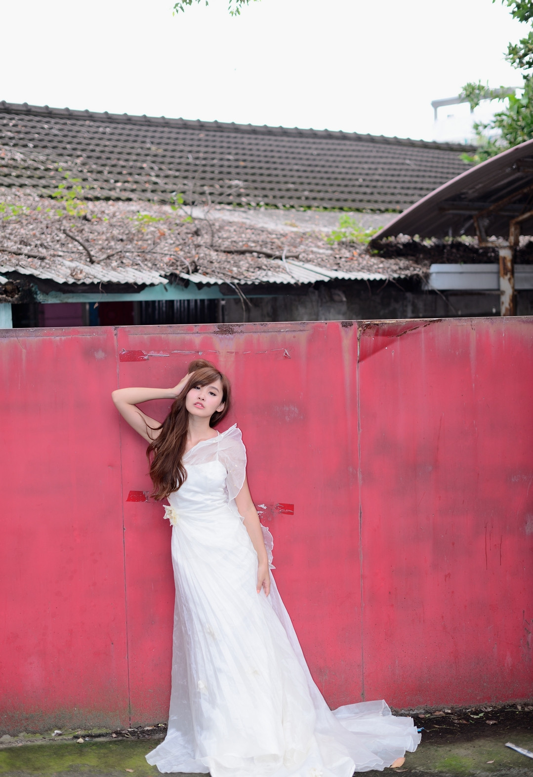 风起洛阳|美女穿白纱室外试镜-宛如仙女下凡