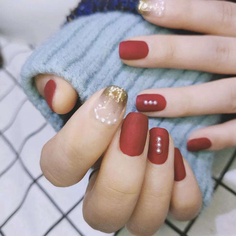 王子文|最后一波过年红色美甲！再不做就来不及啦！