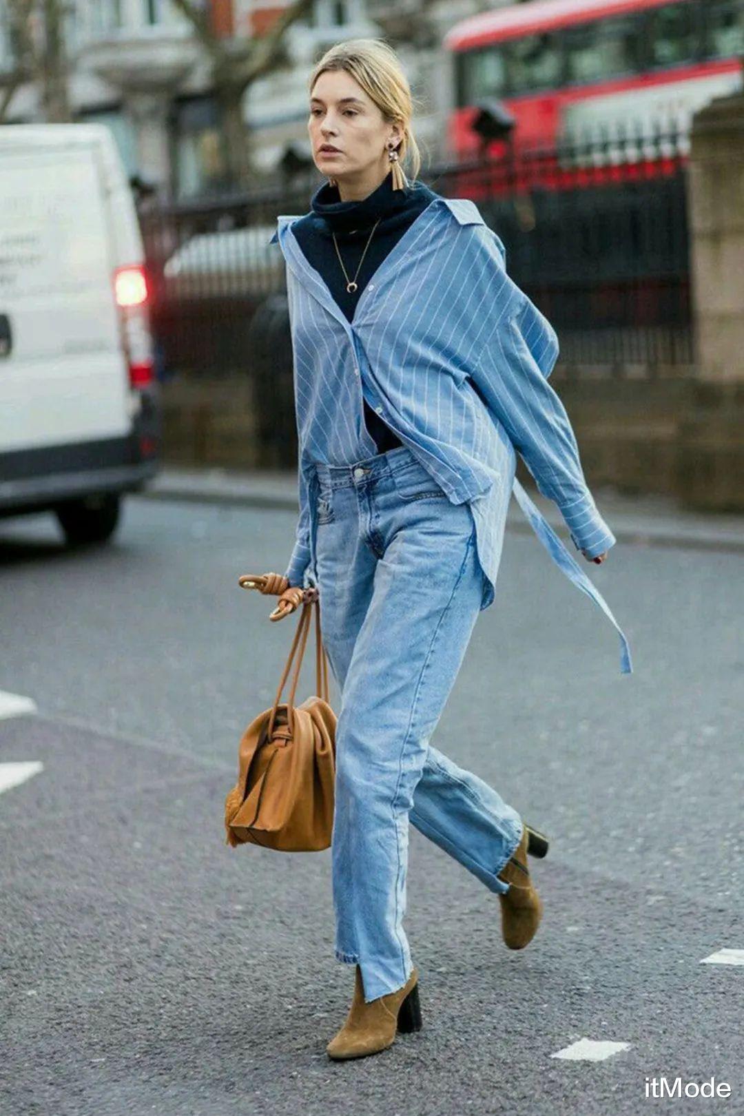 itMode “衬衫+毛衣”叠穿，今年秋冬这样穿真的好看死了！