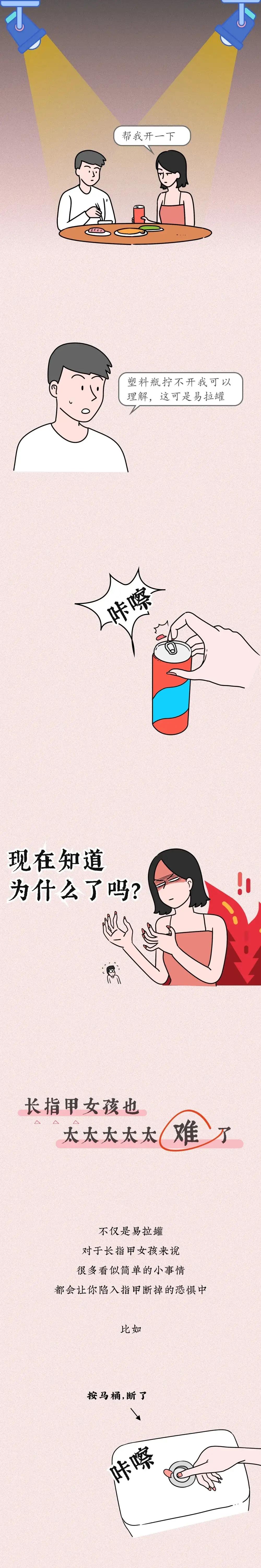 红枣 自从做了美甲，生活都“不能自理”了呢！（漫画）