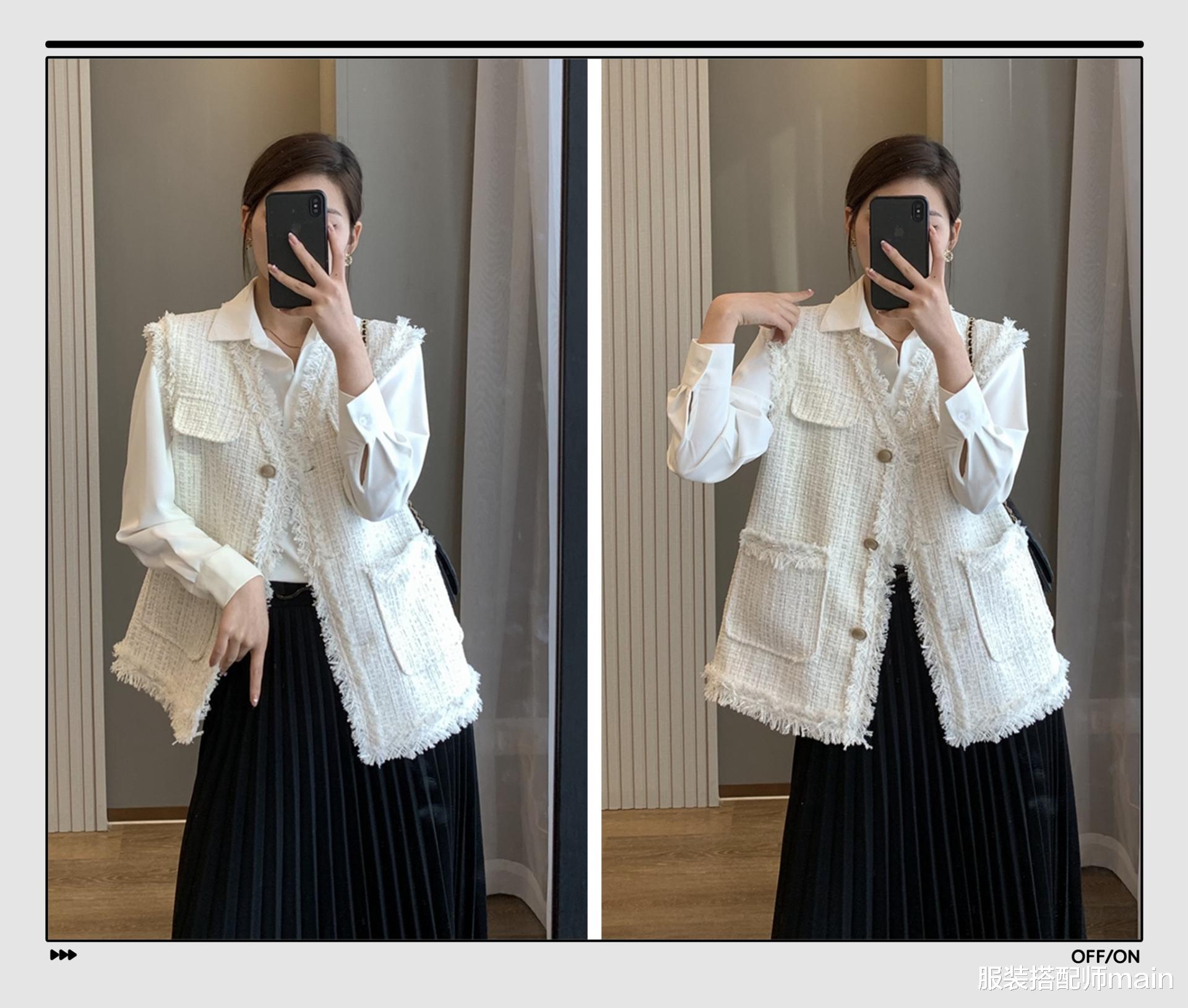 服装搭配师main 小香风外套时髦百搭，穿上还能显瘦10斤，我一口气买了11件