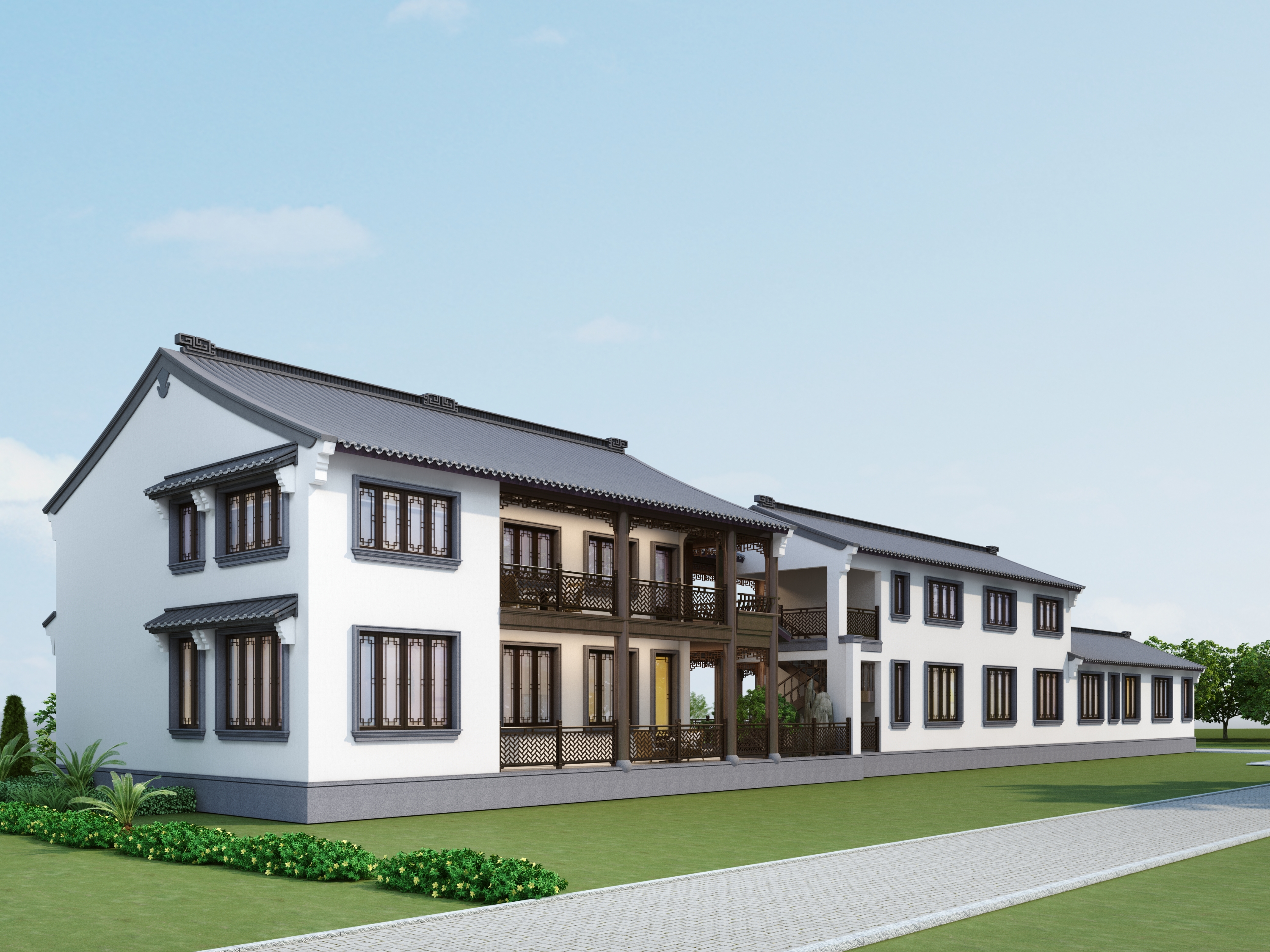 萧山|临江而建的中式住宅，大占地独览美好风景