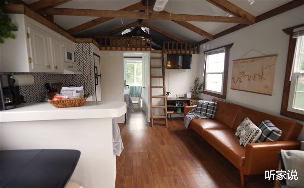 听家说 钓鱼爱好者的水上船屋：将36㎡设计成两室两厅，住一家六口没问题