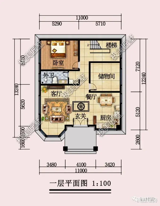 屋后有邻居，这样建如何，经典造型布局舒适大气！