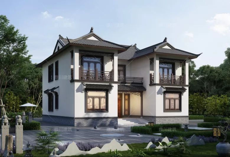 二层中式美宅，匠心千年古韵，这才是中国别墅该有的样子