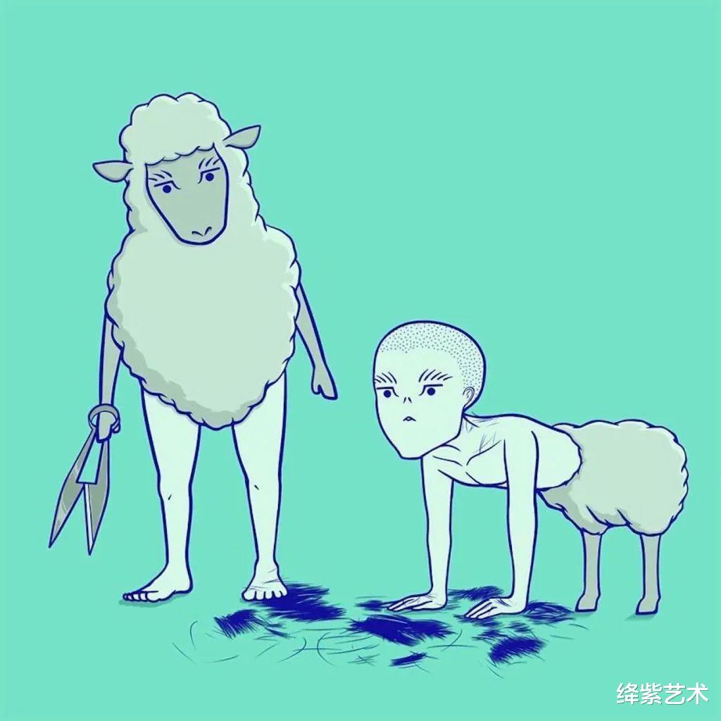 |15幅鲜明的黑色幽默漫画，看似荒谬，却富含深意