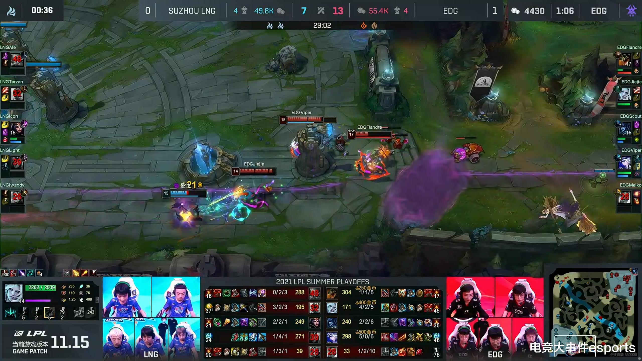 edg战队|我命由我不由天！EDG 3-1击败LNG，RNG躺进世界赛的希望，破灭了