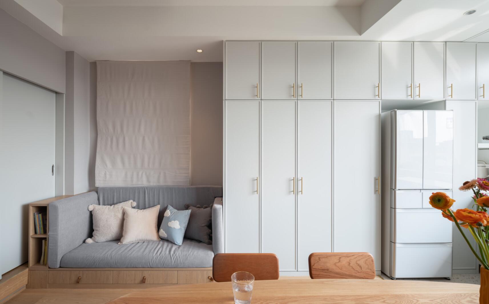 小拾谈装修 她家称为“神设计”都不为过!55㎡,住6口人,还有超多储物