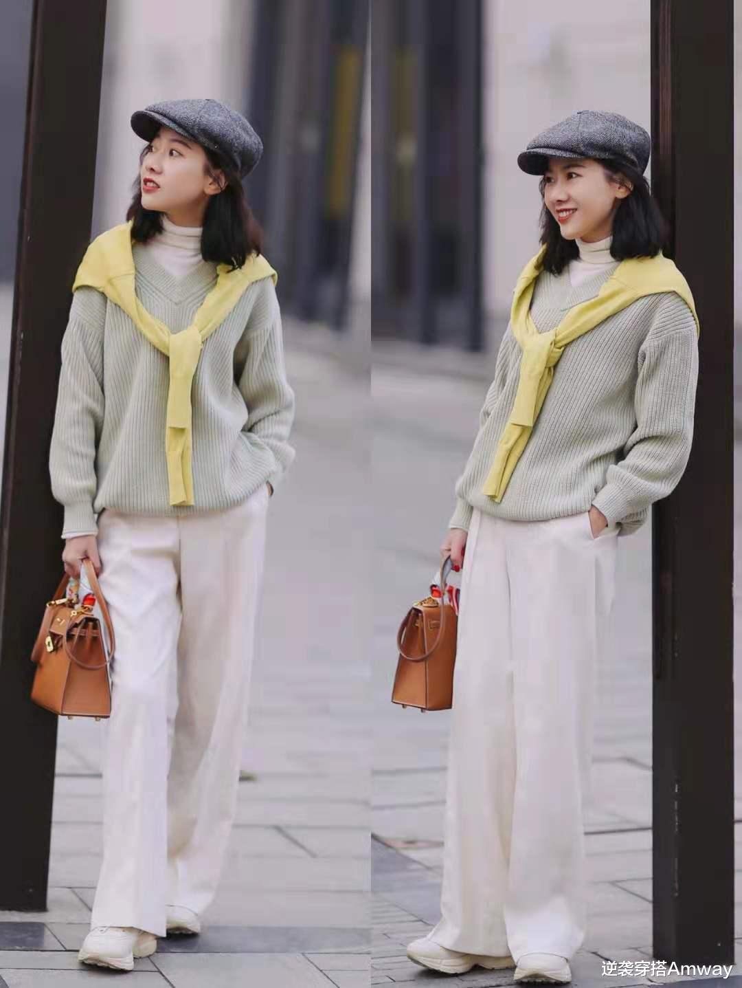 逆袭穿搭Amway|入秋后,火了一种穿搭:叠穿+撞色,时髦又减龄,显知性优雅之美