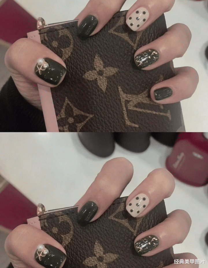 发型|春日小清新奶绿色美甲，可爱又清爽，小仙女入手不亏