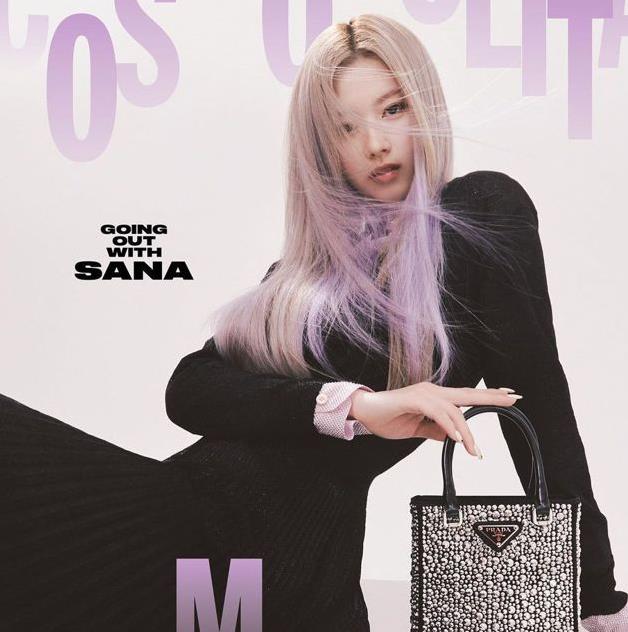 |又一“人间Prada”诞生！Twice Sana顶超仙灰紫发霸气登封