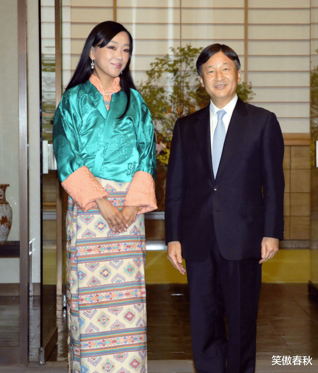 4年前，不丹二公主會見日本德仁天皇，冰山美人罕見微笑鳳眼迷人-圖4