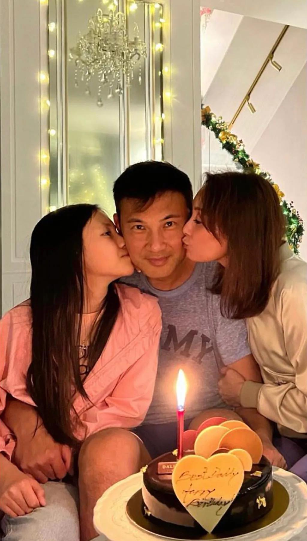 郭可盈|郭可盈晒温馨全家福，为林文龙庆54岁生日，4500万独立屋内景曝光