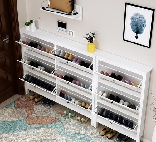 入户门两边都是墙，并且都不能拆，该怎样做鞋柜？