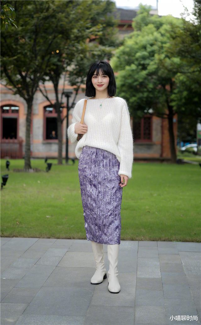 小喵聊时尚 今年没有一双“奶奶靴”可惜了，配大衣气质又高级，小个子都适合