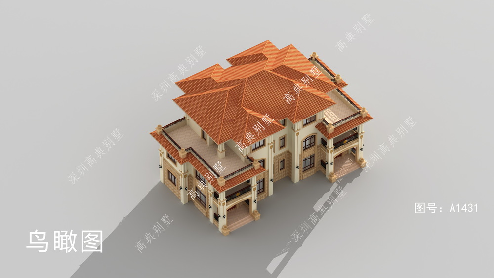 这款双拼欧式别墅,好兄弟就选它,满足你理想别墅的外观!