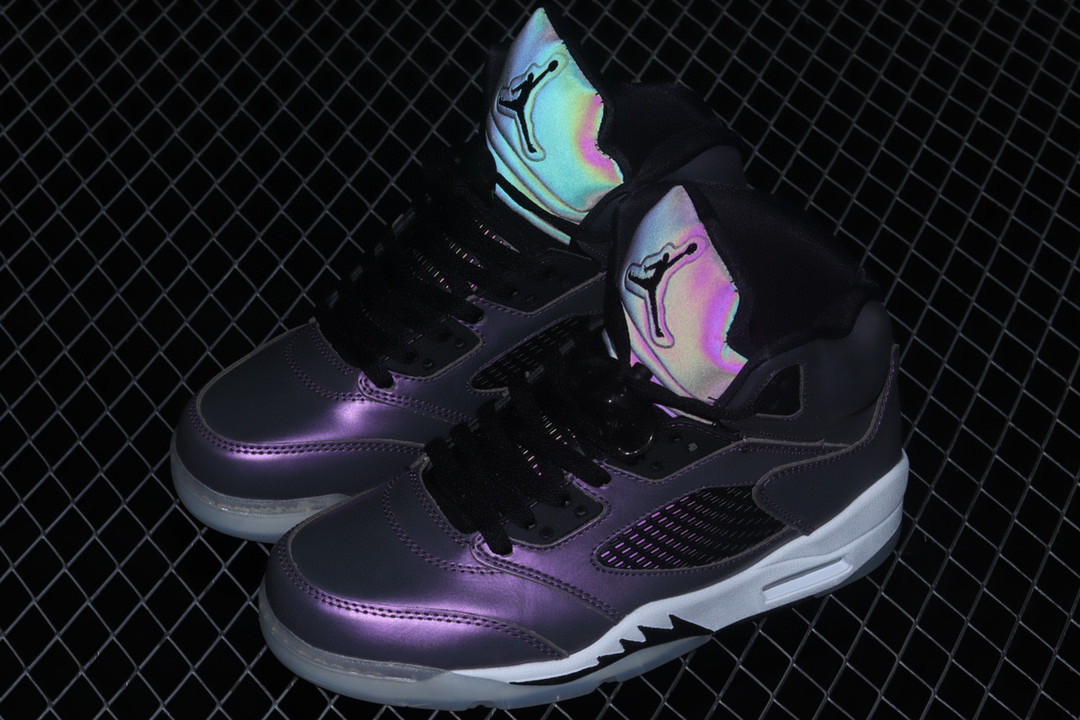 莆田鞋匠 Air Jordan 5 WMNS “Oil Grey”夜店 午夜蓝
