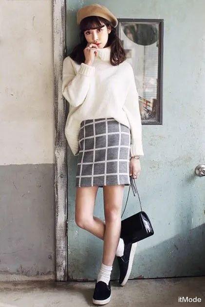 itMode 大毛衣+半裙,才是2021秋冬最气质时髦的打开方式!