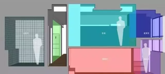 富力地产|60㎡小户型，地台抬高50公分后收纳能力绝了，整体效果极佳