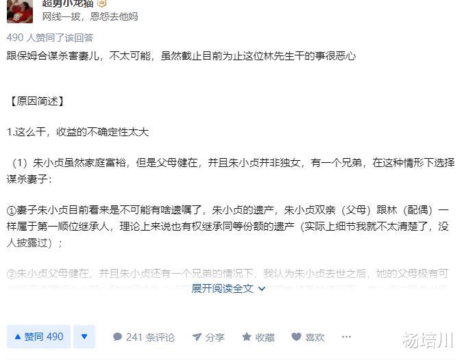 林生斌 林生斌如果涉嫌谋杀，绿城和朱家为什么不告他？