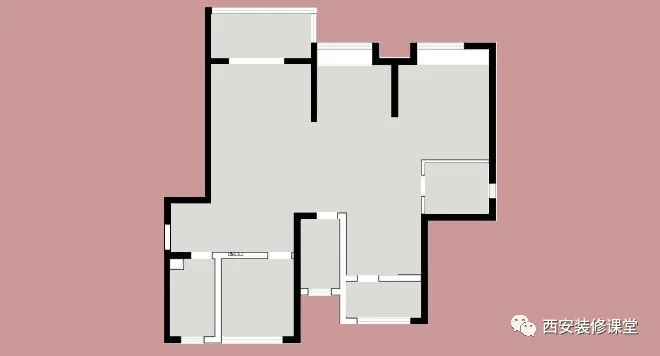 130㎡四室改三室,婚房才能肆意装修