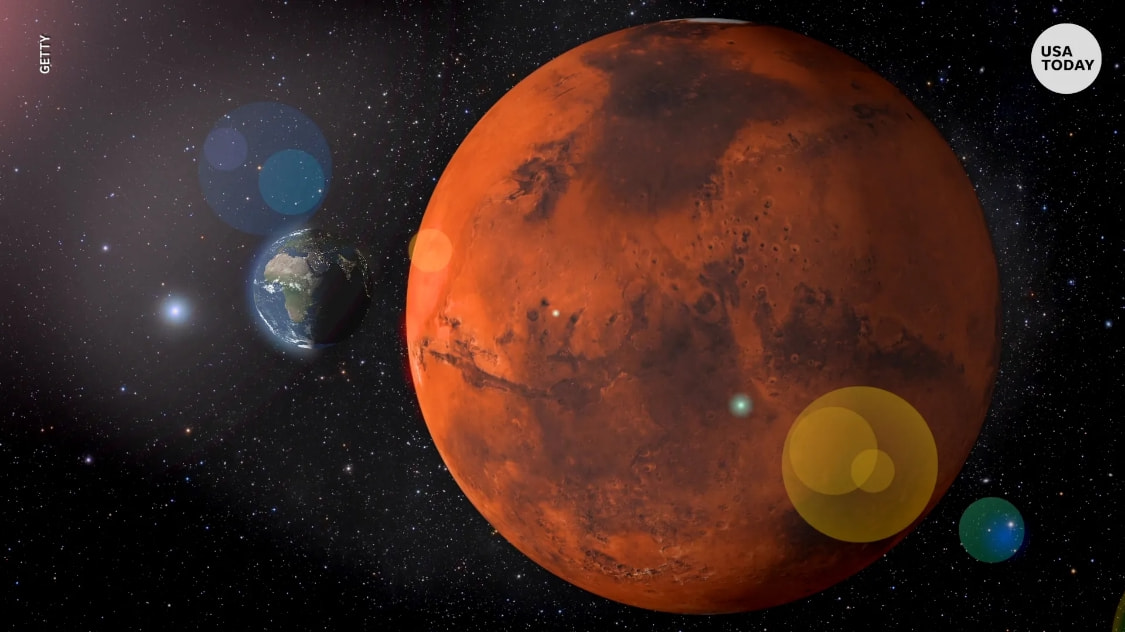 如果火星靠近了地球 那会发生什么?场面或很壮观