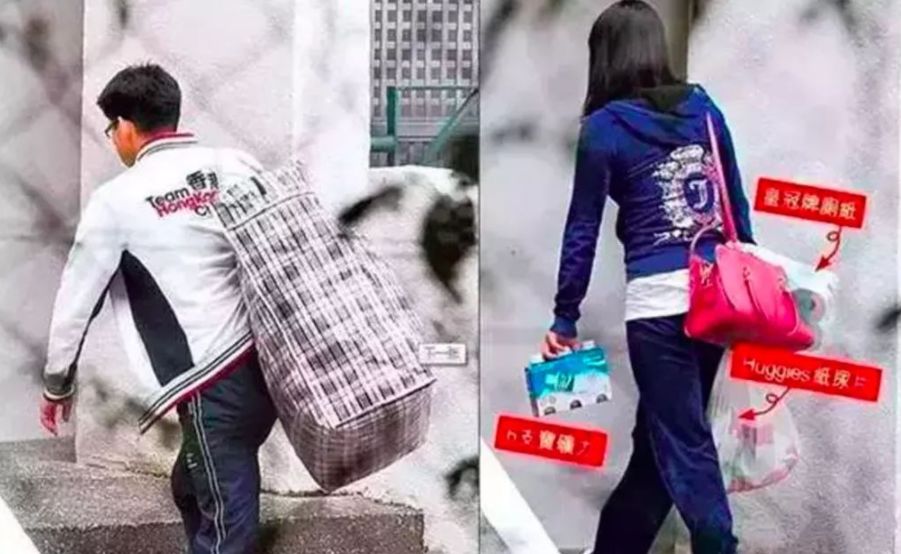 郭晶晶|霍启刚罕晒一家五口合照,郭晶晶背包照顾俩女儿,采购年货接地气