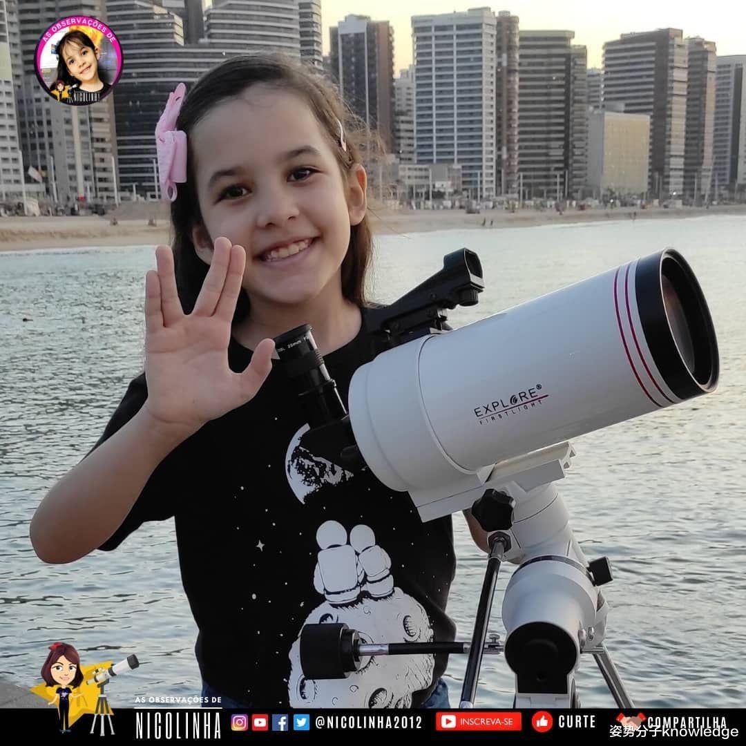 天文学家 这位8岁小女孩已经是天文学家了，我8岁的时候在做什么？