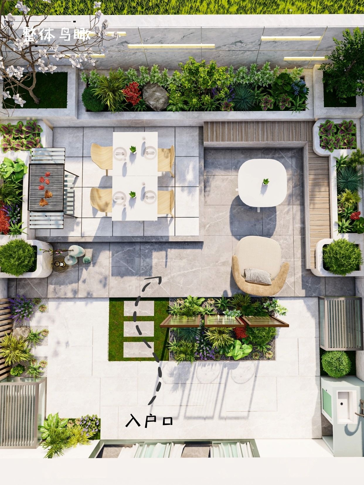 50㎡左右庭院花园如何设计？虽然面积很小，也要做到小而精致