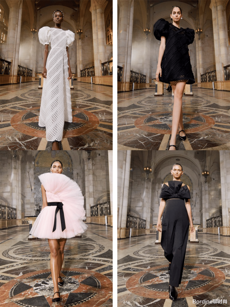 Bordine聊时尚|Carolina Herrera 2021春夏系列，蝴蝶结与翅膀肩等夸张肩部的亮眼