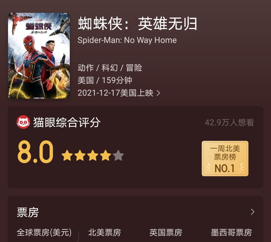 苏杉杉|《蜘蛛侠3》票房超67亿，若能登陆内地，此片或能超《泰坦尼克号》