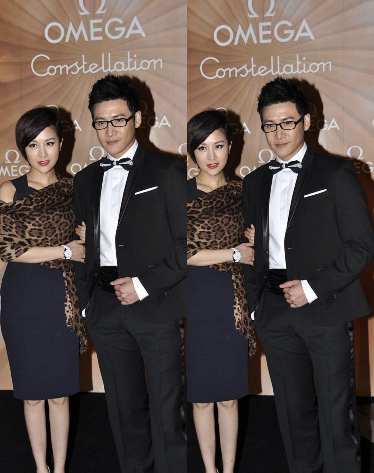 白小白的衣橱|鲍蕾陆毅夫妇同框，陆毅戴眼镜挺斯文的，鲍蕾披看着真“贵妇”