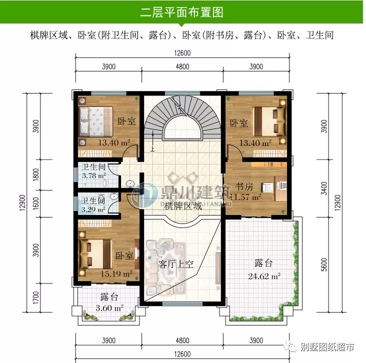 |占地143㎡，三层复式农村别墅，内配旋转楼梯超气派，绝佳户型