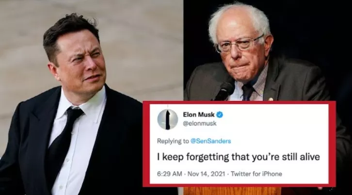 伊隆·马斯克|杀气腾腾！马斯克怒怼桑德斯：差点忘了，你还活着！
