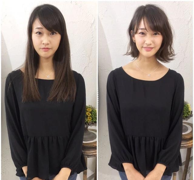 修图|日本女生晒的春季流行发型，网友：剪发之后，气质变得不同了