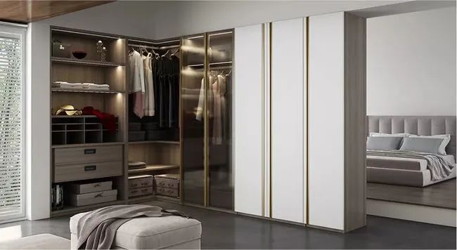 装修时尚家|L型衣柜，才是卧室里的超级收纳，转角就是个小衣帽间！
