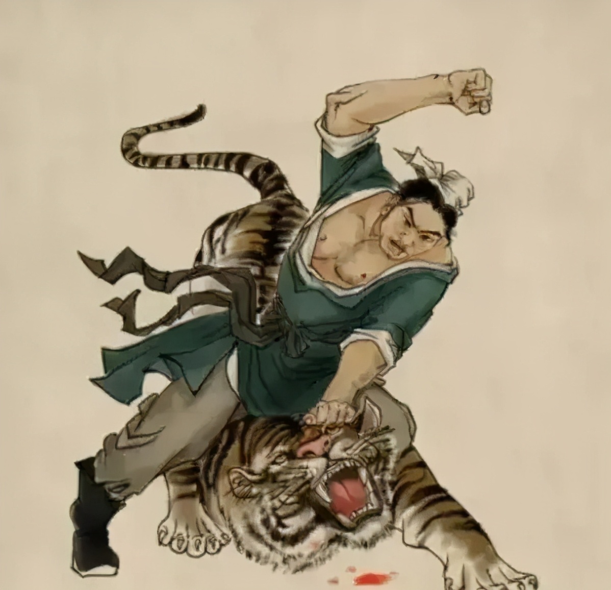 野生东北虎袭人,老虎重达几百斤,单枪匹马的人类能打败它吗?