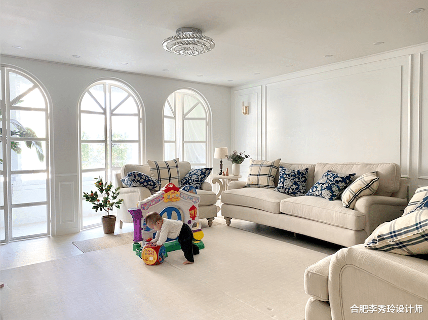 三胎的家庭,装修不图豪华,简单容易收纳,适合孩子活动才是重点