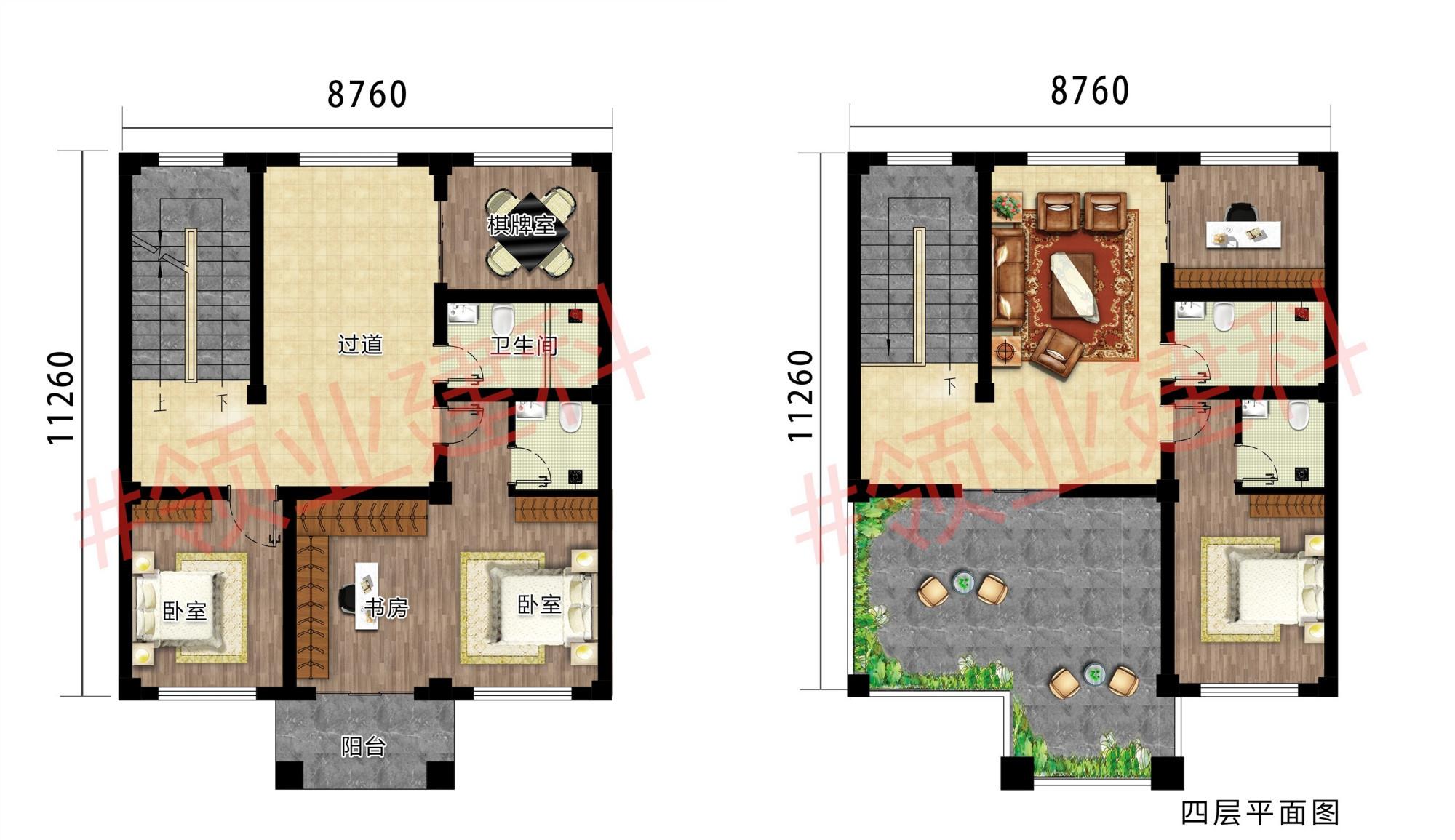 98㎡农村三层半别墅,东西两面不能开窗,布局这样设计行不行?