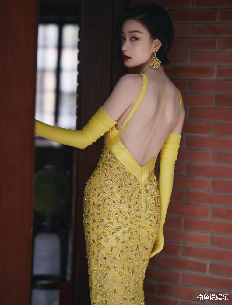 |倪妮黄色鱼尾裙惊艳亮相，气质这一块，从来没让我失望过