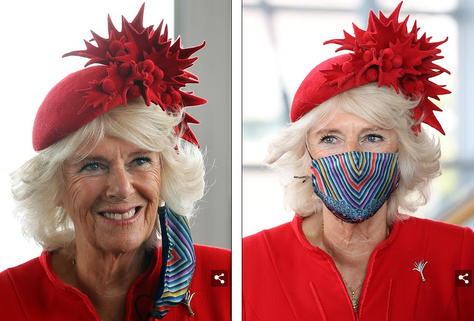 全球时尚风行 74岁卡米拉这次太闪耀！一身中国红亮相抢女王风头，女王粉色好嫩