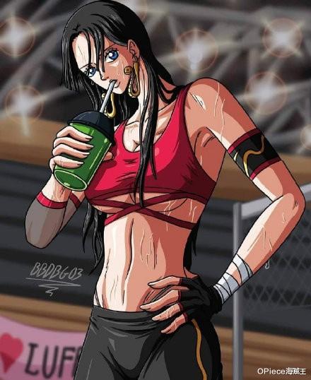 路飞|绝美女帝！现代风壁纸分享，女帝变身健身达人和都市白领