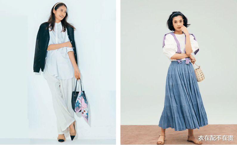 衬衫|杨颖又穿对了,把丝巾“绑”在辫子上,打扮简单也照样显年轻